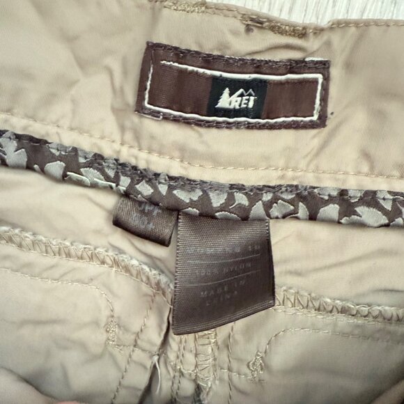 Mens Tan REI Convertible Nylon Cargo Pants - Picture 3 of 11